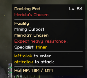 Mining station requiring mining specialists