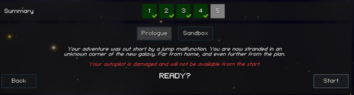 Prologue/Sandbox Option